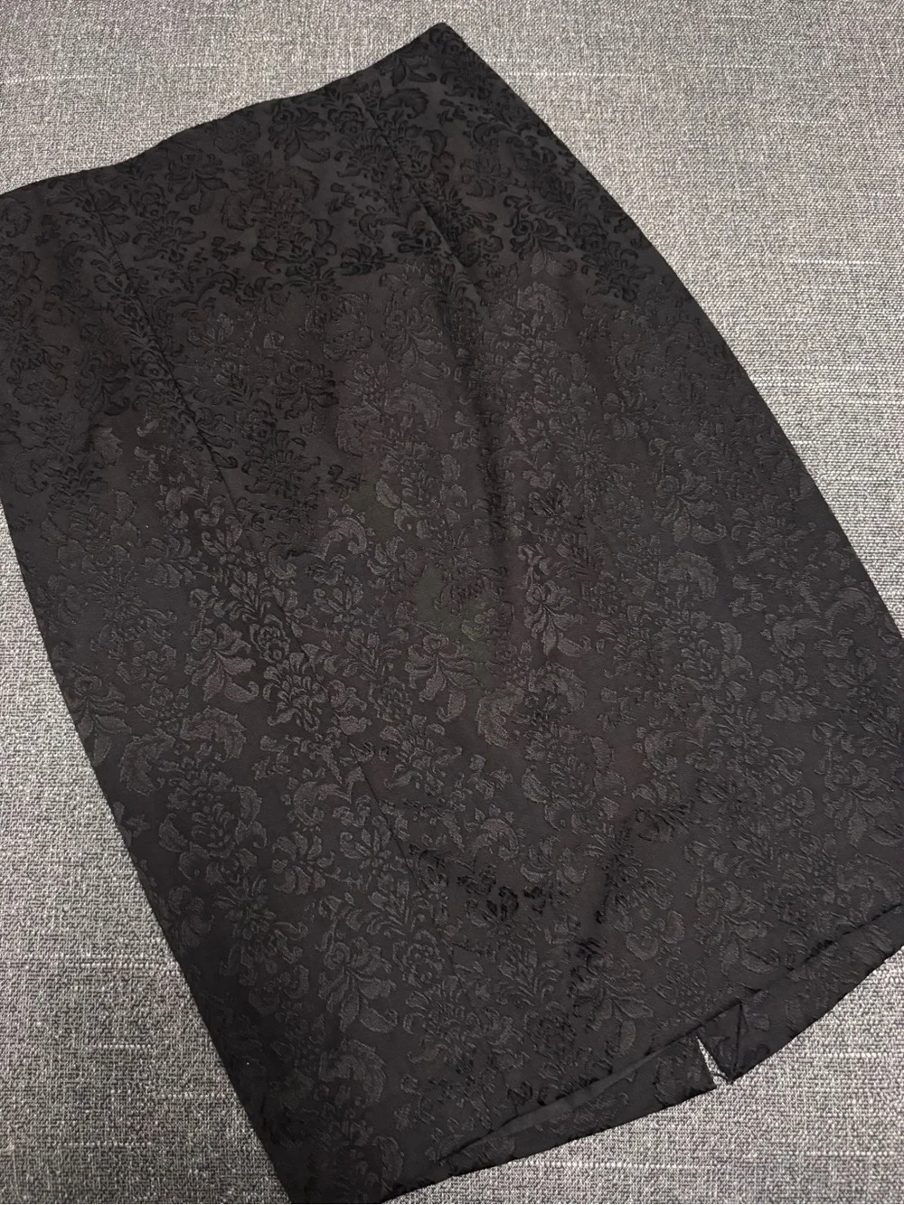 Mossimo Supply Co. Black Floral Jacquard Pencil Skirt